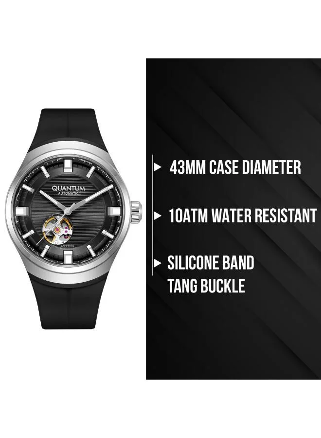 Quantum  Men's Silicone Analog Watch QMG1203.351 - 43 mm for Men | Best Price UAE
